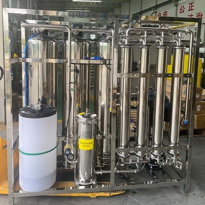 1000Lph 完全な水処理設備 逆オスモースシステム 紫外線浄化器